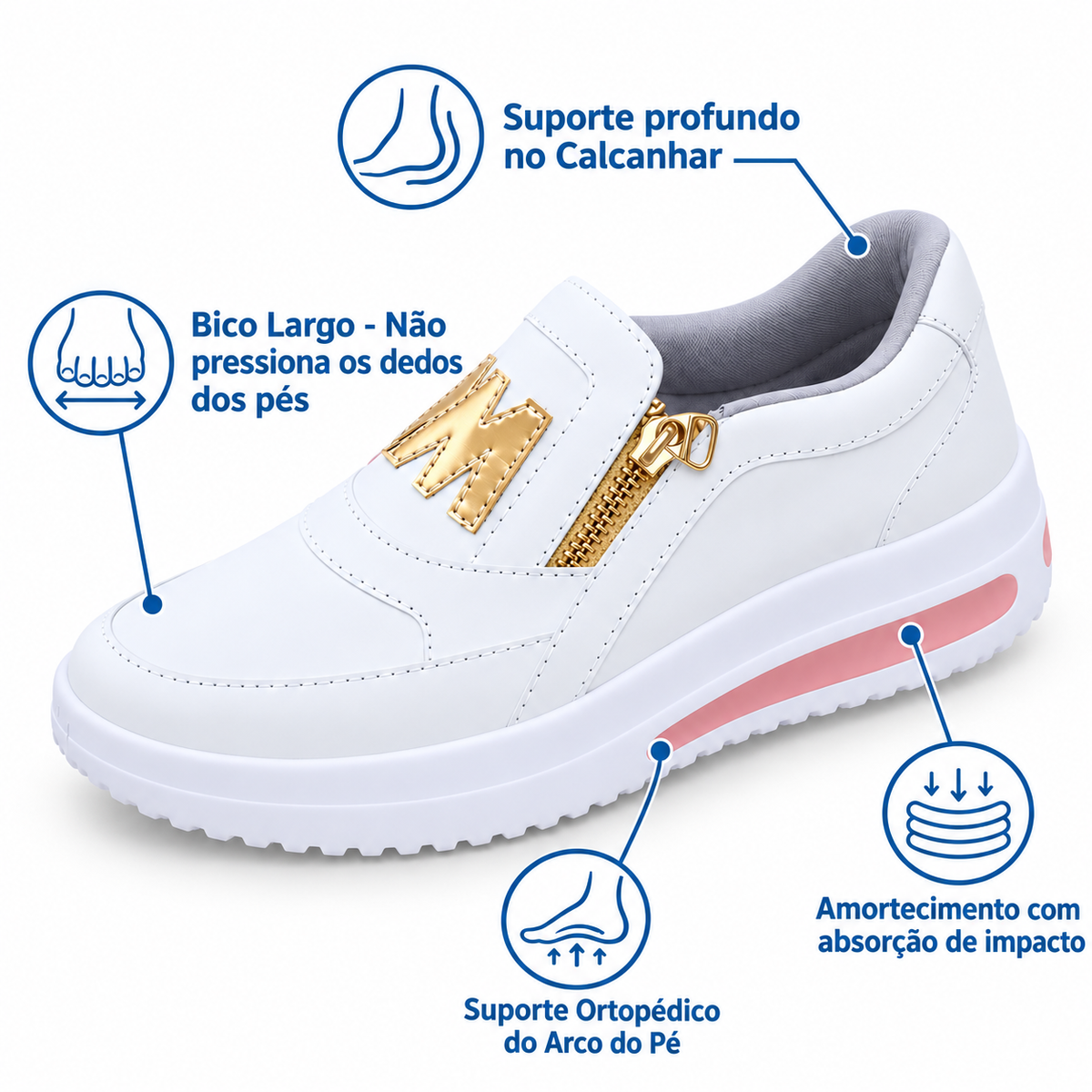 Tênis Ortopédico Feminino OrtoMila